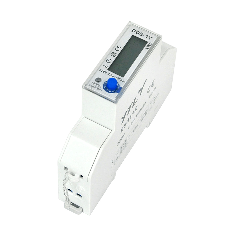 35 مم Din Rail RS485 Port Modbusrtu 220 فولت عداد طاقة أحادي الطور